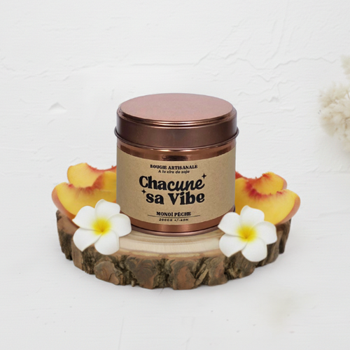 Bougie Monoï pêche - 200gr