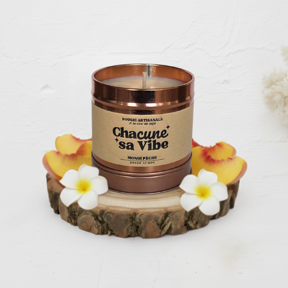 Bougie Monoï pêche - 200gr