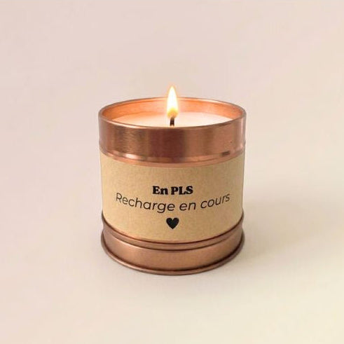 Bougie parfumée - En PLS, recharge en cours - 100gr