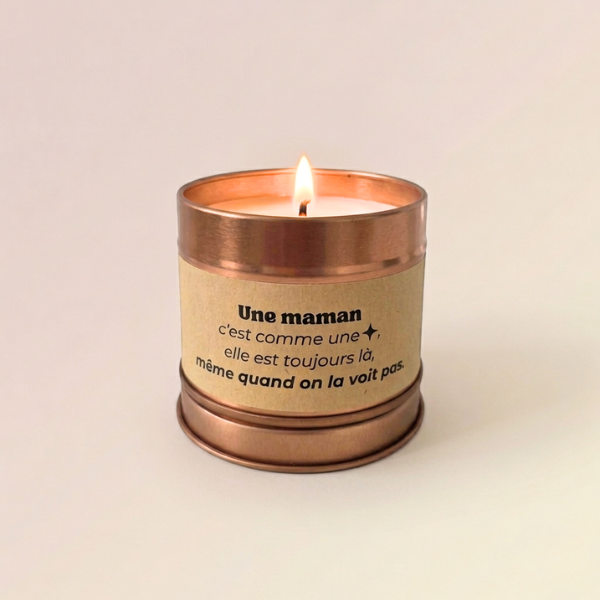 Bougie parfumée - Une maman c'est comme une étoile... - 100gr