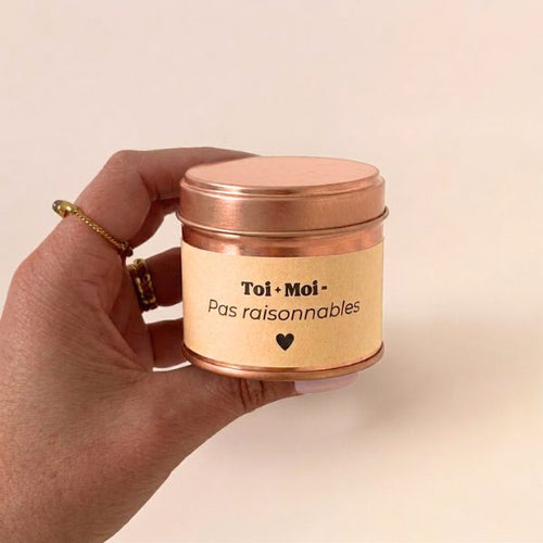 Bougie parfumée - Toi + Moi = Pas raisonnables- 100gr