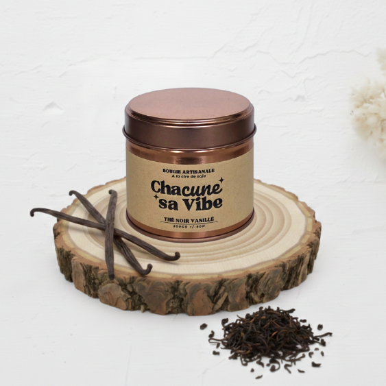 Bougie Thé noir vanillé - 200gr