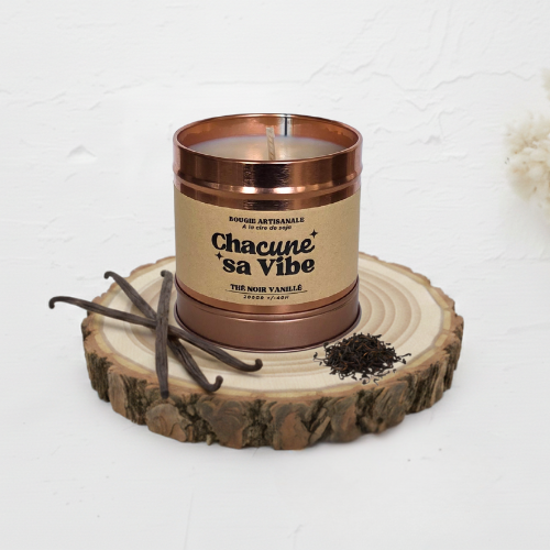Bougie Thé noir vanillé - 200gr